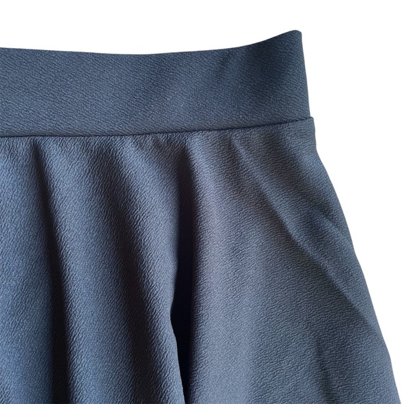 LOUSGUTA Black Mini Skirt Stretchy High Waisted A Line Flared Skater Skirt 1XL - Picture 3 of 5